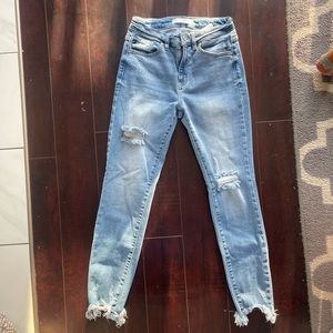 Kancan high waist distressed jeans